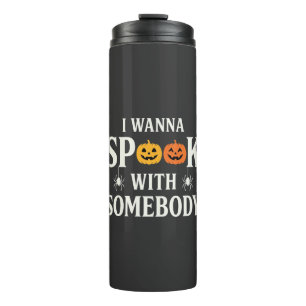 Halloween Spook Somebody Pumpkin Spider SVG Thermal Tumbler