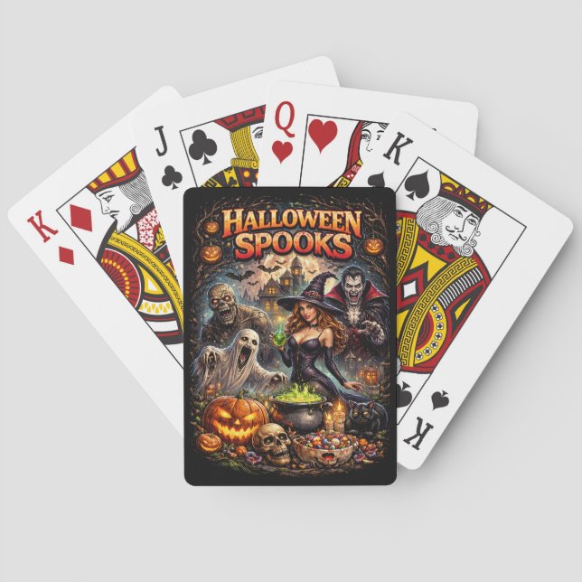 Halloween Spooks Playing Cards (Back)