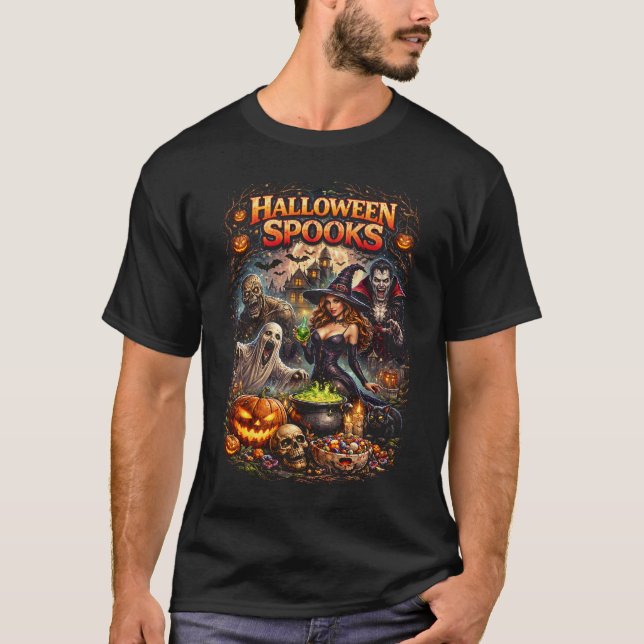 Halloween Spooks T-Shirt (Front)