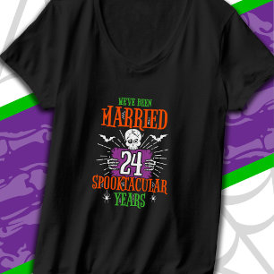 Halloween Spooktacular 24th Wedding Anniversary T-Shirt