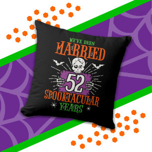 Halloween Spooktacular 52nd Wedding Anniversary Cushion