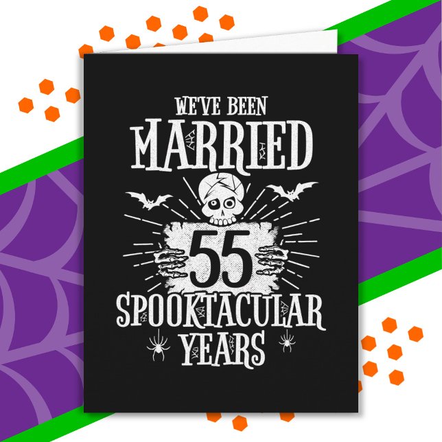 Halloween Spooktacular 55th Wedding Anniversary Card (Creator Uploaded)
