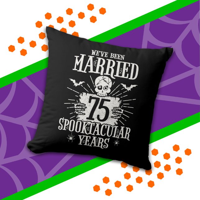 Halloween Spooktacular 75th Wedding Anniversary Cushion (Creator Uploaded)