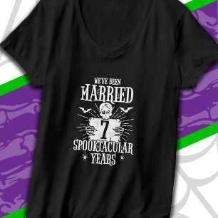 Halloween Spooktacular 7th Wedding Anniversary T-Shirt