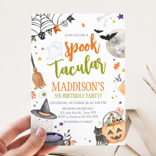Halloween Spooktacular Birthday Party Invitation