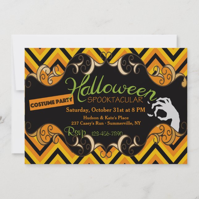Halloween Spooktacular Invitation (Front)