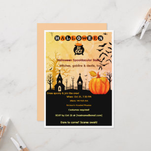 Halloween Spooktacular Party Invitation