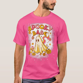 Halloween Spooky Babe 70s Retro Style Premium  T-Shirt