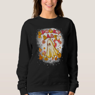Halloween Spooky Babe 70s Retro Style Sweatshirt