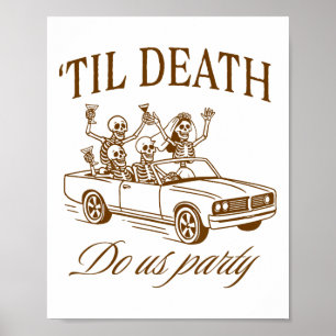Halloween Spooky Bachelorette Party til Death Do U Poster