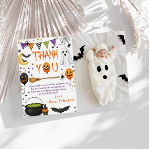 Halloween Spooky Birthday Party Thank You Card