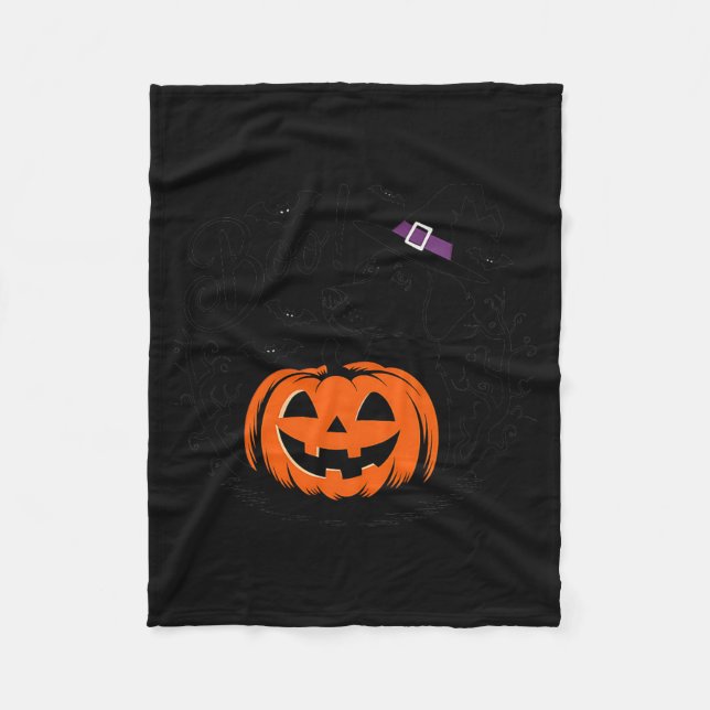 Halloween Spooky Black Labrador Retriever Dog Fleece Blanket (Front)