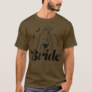Halloween Spooky Bride Funny Bridal Party Vintage T-Shirt