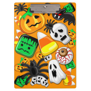 Halloween Spooky Candies Party Clipboard