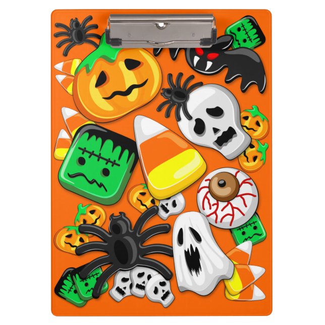 Halloween Spooky Candies Party    Clipboard (Front)