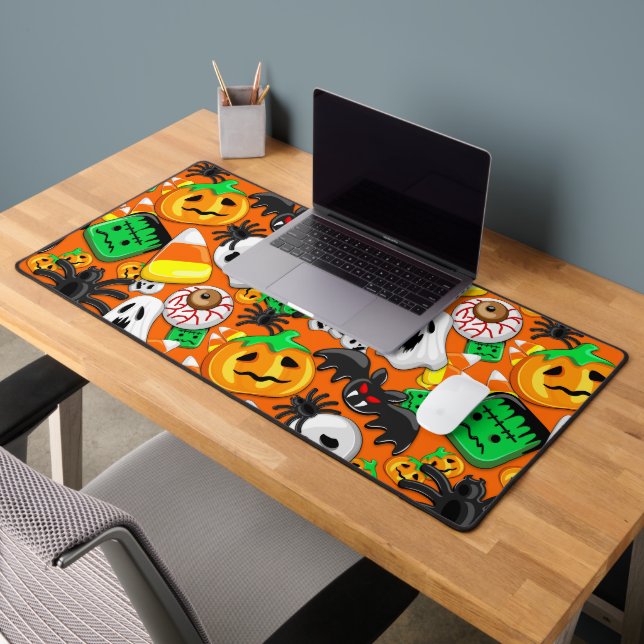 Halloween Spooky Candies Party    Desk Mat (Office 2)