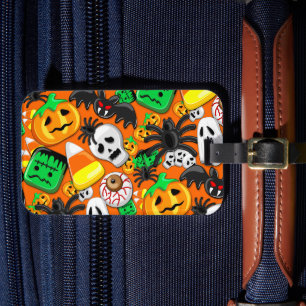 Halloween Spooky Candies Party Luggage Tag