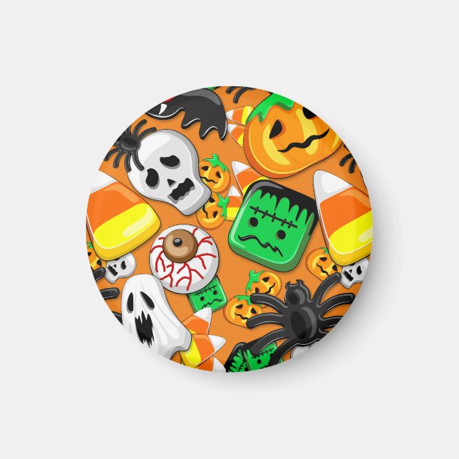 Halloween Spooky Candies Party  Magnet (Front)