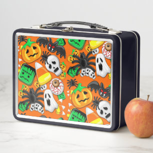 Halloween Spooky Candies Party    Metal Lunch Box