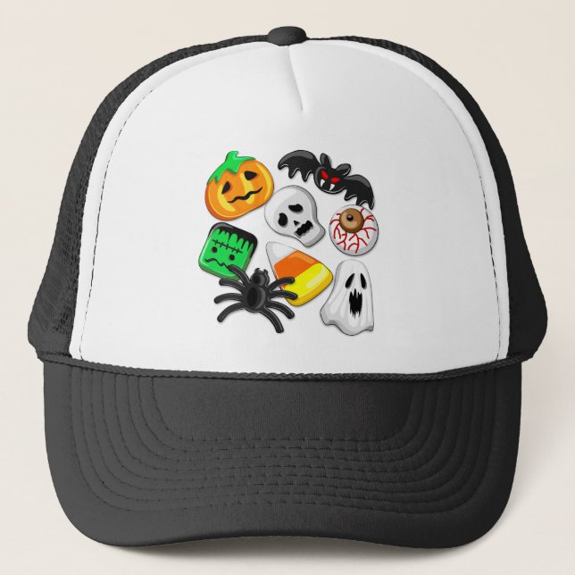 Halloween Spooky Candies Party     Trucker Hat (Front)