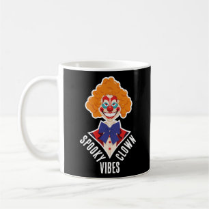 Halloween Spooky Clown Vibes Creepy Retro Circus Coffee Mug