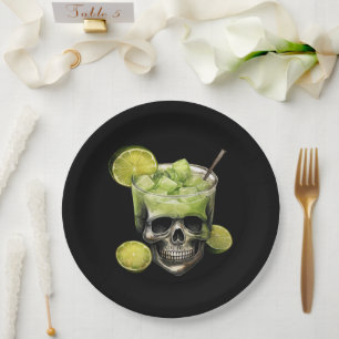 Halloween Spooky Cocktail Party Paper Plate