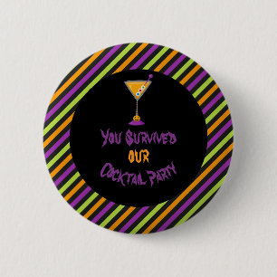 Halloween Spooky Cocktails Party 6 Cm Round Badge