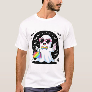 Halloween spooky fahion ghost tshirt