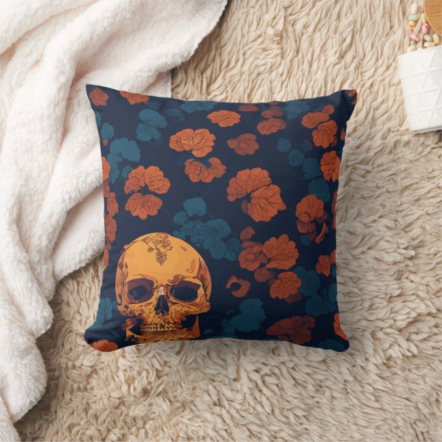 Halloween spooky fall pattern  home decor cushion (Blanket)