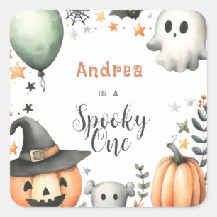 Halloween Spooky first one Square Sticker