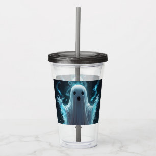 Halloween Spooky Ghost Festival Acrylic Tumbler