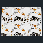 Halloween Spooky Ghost Large Gift Bag<br><div class="desc">This gift bag feature the words "Spooky Boo" in a unique print font with black letters orange outline with 2 ghost in the word Spooky surrounded by a collection of Halloween themed decals in this spooky theme and style. All gift bags are made with premium quality paper for extra durability...</div>