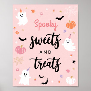 Halloween Spooky Ghost Spooky Sweets & Treats Sign