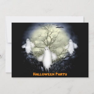 Halloween Spooky Ghosts Party Invitation