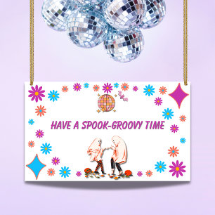 Halloween Spooky Groovy Banner