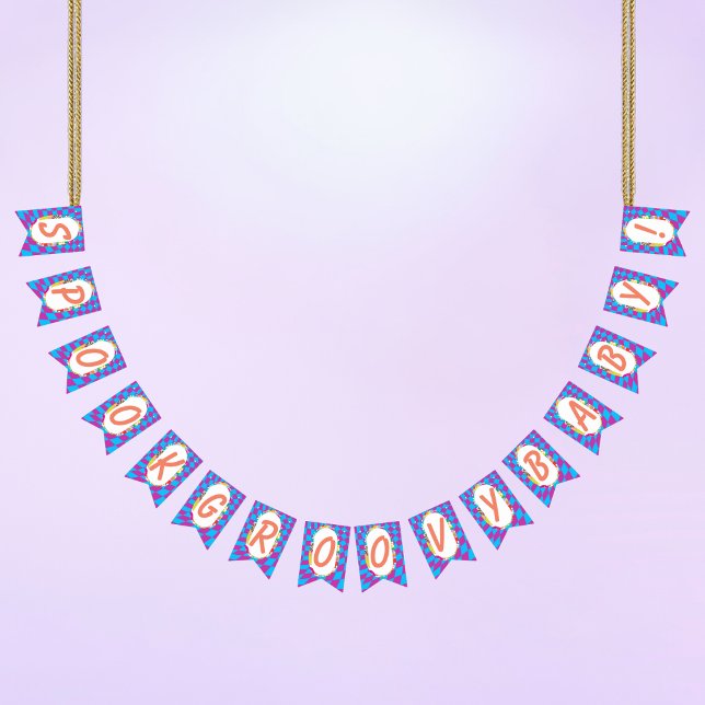 Halloween Spooky Groovy Bunting Flags (Creator Uploaded)