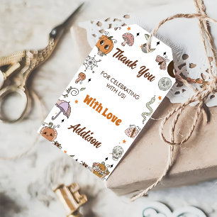 Halloween Spooky Groovy Cute Ghost Birthday Gift Tags