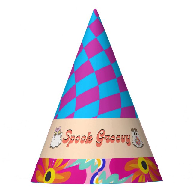 Halloween Spooky Groovy Party Hats (Front)