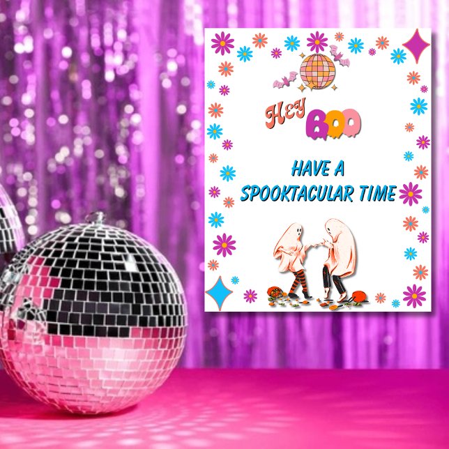 Halloween Spooky Groovy Party Welcome Poster (Creator Uploaded)