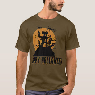 Halloween Spooky Haunted House Costume Funny Vinta T-Shirt