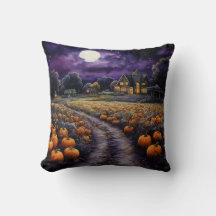 Halloween Spooky Haunted Town Night  