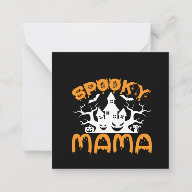 Halloween Spooky Mama Birthday Card (Front)