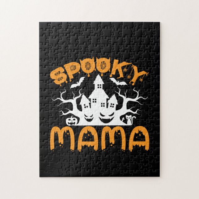Halloween Spooky Mama Birthday Jigsaw Puzzle (Vertical)