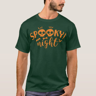 Halloween Spooky Night Cute Skeleton Women Kids T-Shirt