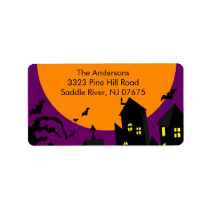 Halloween Spooky Night Return Address Label