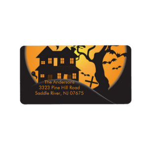 Halloween Spooky Night Return Address Label