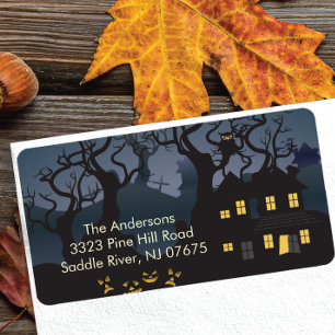 Halloween Spooky Night Return Address Label