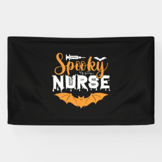 Halloween Spooky Nurse Birthday Banner