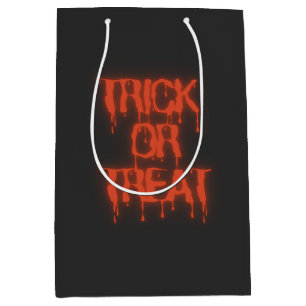 Halloween Spooky Party Favour Blood Typography Medium Gift Bag