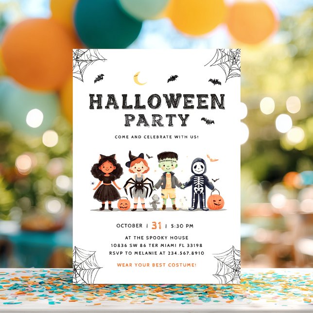 Halloween Spooky Party Kids Invitation (Creator Uploaded)